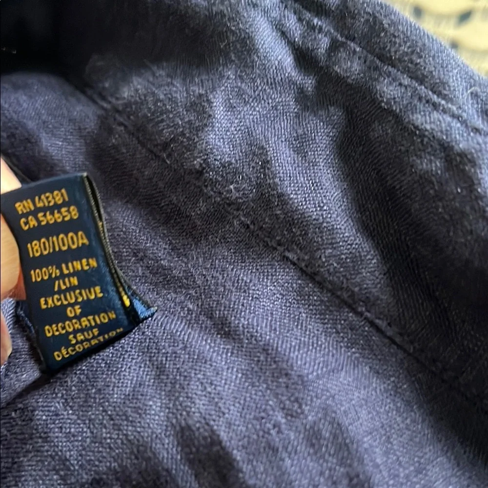 Polo by Ralph Lauren Blue and Red Casual Button Down Shirt - Picture 11 of 12